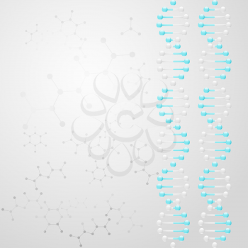 DNA scientific background, double helix pattern, vector, eps 10