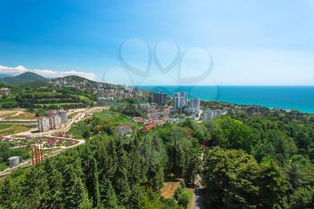 Urban landscape of the city of Sochi, Russia, outdoors shot
