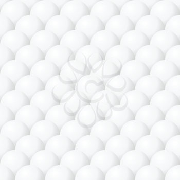 White balls seamless vector background, 2d illustration, eps 8