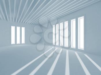 Abstract Architecture. Interior with sunlight