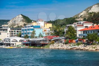Summer landscape of Balchik town, Coast of Black Sea, Varna region, Bulgaria