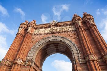 Triumphal Arc in Ciutadella Park, Barcelona, Spain