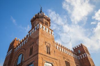 Exterior of the Castell dels tres dragons, it was built in 1887. Ciutadella Park, Barcelona, Spain