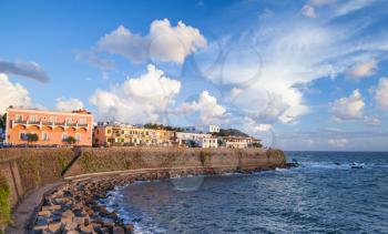 Cityscape of Forio of Ischia, a town in the Metropolitan City of Naples, Italy
