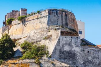 The citadel of Bonifacio, Corsica island, France
