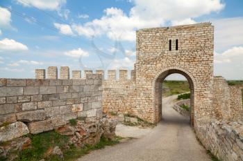 Gate of medieval fortress of Kaliakra, Bulgarian Black Sea Coast