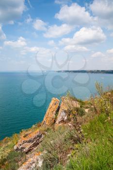 Red rocks on Kaliakra headland, Bulgarian Black Sea Coast