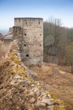 Northern tower of ancient Koporye Fortress, Russia