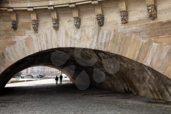 Pont Neuf. New Bridge is the oldest bridge across the Seine river in Paris, France