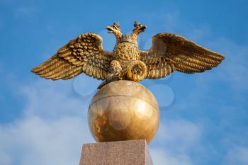 Golden Double Eagle seat on sphere, Russian coat of arms