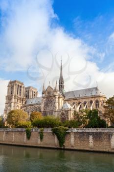 Notre Dame de Paris cathedral. The most popular city landmark