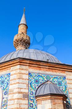 Ancient Camii mosque, facade fragment. Konak square, Izmir, Turkey