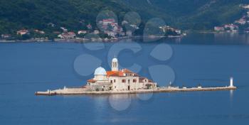 Our Lady of the Rocks - island with church in Bay of Kotor
