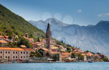 Old town landscape, Perast, Kotor Bay, Montenegro