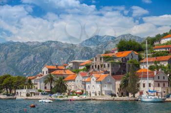 Ancient coastal town Perast, Bay of Kotor, Montenegro