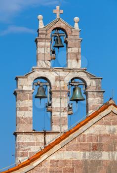 Bell tower of the Serbian Orthodox Church in the monastery Gradiste, Montenegro