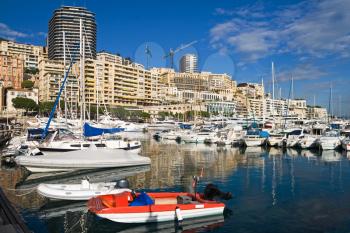 Boats and Yachts in Monte Carlo harbor