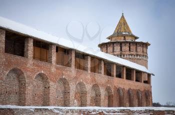 Old Kremlin. Fortress in town centre of historical town Kolomna in Moscow Region, Russia.