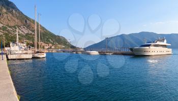 Port of Risan town, Kotor Bay, Montenegro