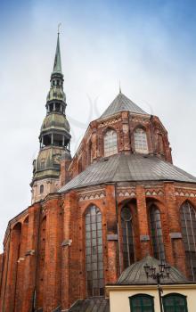 Saint Peter's Church in Riga historical center. Latvia