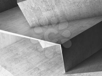 Abstract rough gray concrete structures background. 3d render illustration