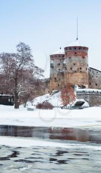 Olavinlinna, 15th-century castle located in Savonlinna, Finland. The fortress was founded by Erik Axelsson Tott in 1475