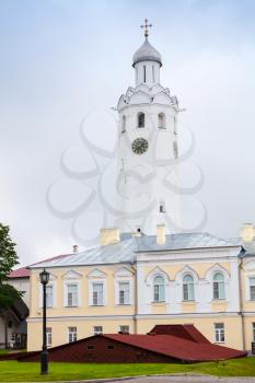 Evfimievskaya bell tower in Veliky Novgorod, Russia. It was built in 1463