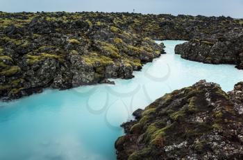 Iceland, Blue lagoon. This natural geothermal spa is one of the most visited tourist attractions in Iceland