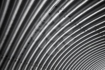 Corrugated metal pattern, industrial background texture