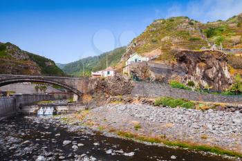 Ribeira da Janela. Landscape of Madeira island, Portugal