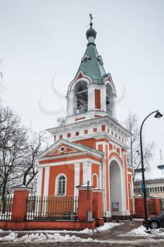 Church of St. Peter and St. Paul, the Orthodox church in Hamina, Finland. It was built in 1837, designed by Italian-French architect Louis Visconti