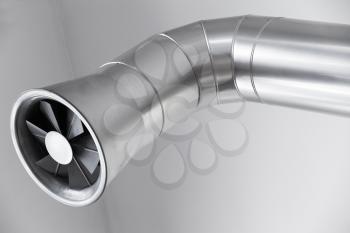 Modern round ventilation fan made of stainless steel