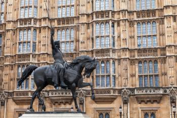 Richard Coeur de Lion is a Grade II listed equestrian statue of the 12th-century English monarch Richard I, stands in Old Palace Yard outside the Palace of Westminster, London