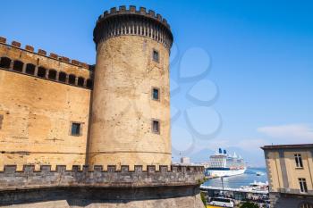 Castel Nouvo, Naples, Italy. The fortress was first erected in 1279, one of the main architectural landmarks of the city