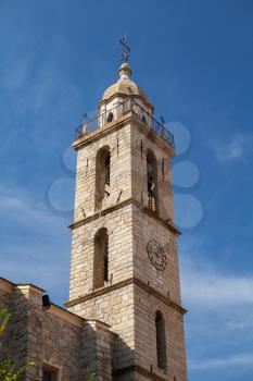 Cathedral of Sartene, exterior. South Corsica, France