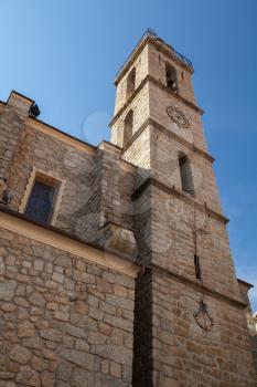Cathedral of Sartene town, South Corsica, France