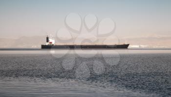 Oil tank ship goes in Gulf of Aqaba, Jordan