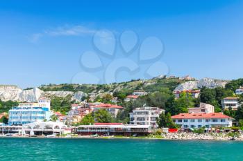 Summer cityscape of Balchik resort town, Coast of Black Sea, Varna region, Bulgaria