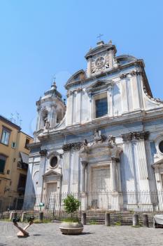 Facade of the Church and Convent of the Girolamini, Naples, Italy