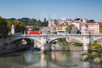 Ponte Vittorio Emanuele II. It is a bridge in Rome constructed to designs of 1886 by the architect Ennio De Rossi