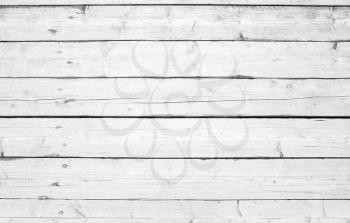 Old wooden wall with white paint, background photo texture