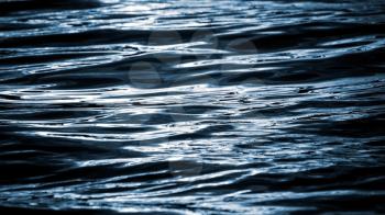 Abstract blurred night water wavy reflections background texture