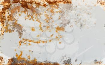Empty rusted metal sheet background photo texture