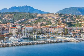 Propriano port, Seaside view, South Corsica, France