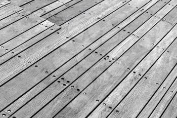 Gray floor made of wooden boards, background photo with perspective effect