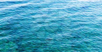 Sea water surface, panoramic background photo texture