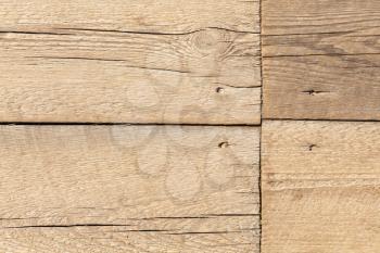 Wooden floor background photo texture, planks jointed with nails