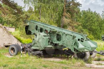 Old Launcher of S-2 Sopka soviet coastal defense system