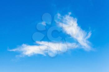 Cirrus clouds, natural blue cloudy sky background photo