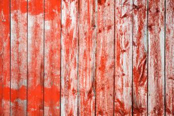 Grungy red decorative wooden wall pattern, background photo texture